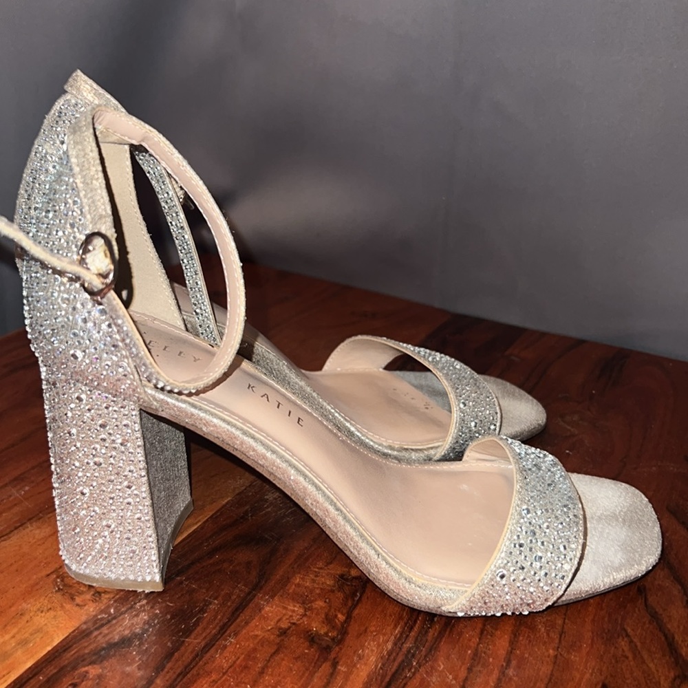 Gold Rhinestone Heels - Picture 4 of 4